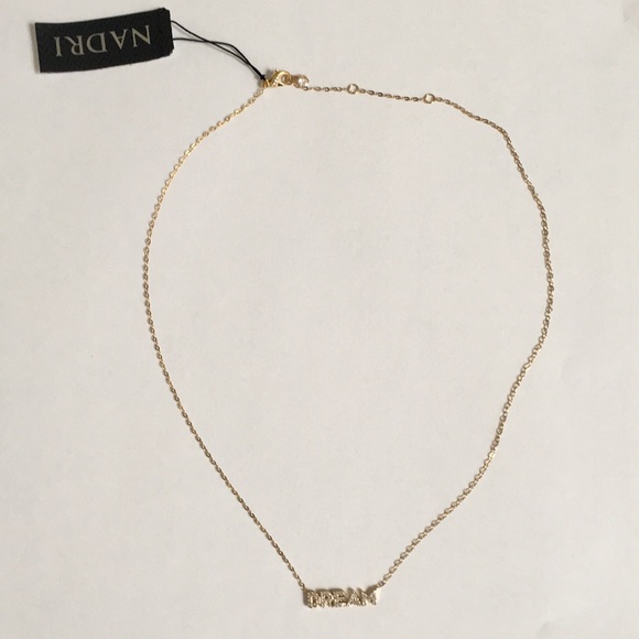 NADRI 18K Gold Plated Brass CZ Necklace - Picture 2 of 8